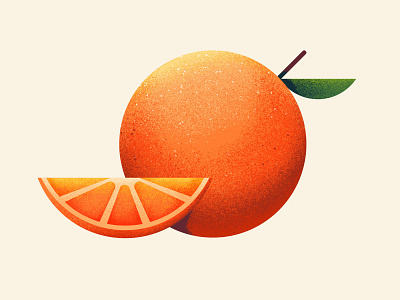 OJ did it - Day #161 circle citrus cute design florida fruit illustraion orange texture tropical vector