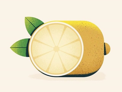 Post lemone - Day #151 circle cute design green illustraion lemon lemonade modern simple texture tropical vector yellow