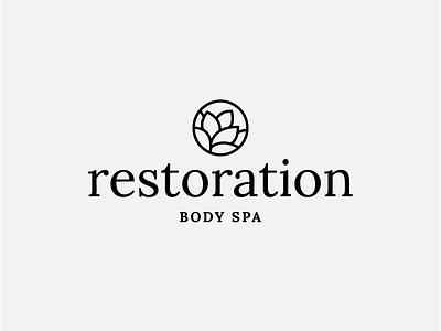 Body Spa Logo logo organic restoration serif spa succulent washington