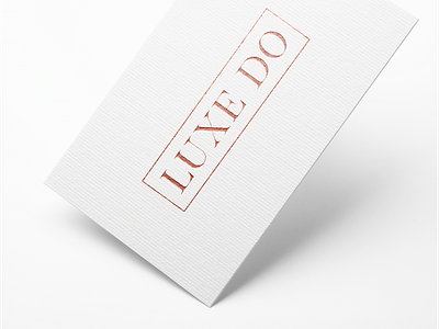 Luxe Do | Rose Gold Business Cards business cards luxury minimal print rose gold