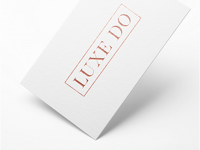 Luxe Do | Rose Gold Business Cards