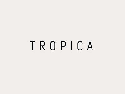 Tropica | Primary Logo caps florist logo minimal sans serif