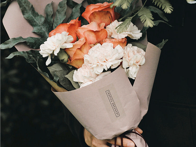 Tropica | Packaging floral design florist flowers logo minimal minimalist packaging