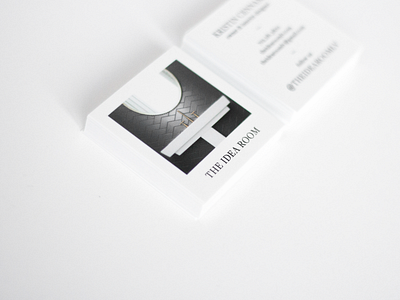 The Idea Room | Business Cards black and white business cards bw interior design interior designer minimalist print