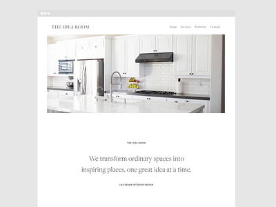 The Idea Room | Website interior design interior designer minimal web web design website whitespace