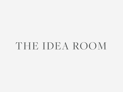 The Idea Room | Logo elegant interior design interior designer logo minimal refined serif