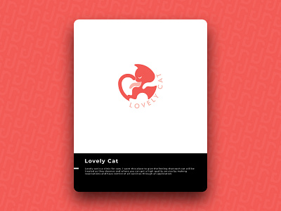 Lovely Cat brand design icon logo