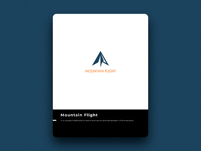 Mountain Flight brand design icon logo