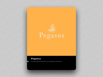 Pegasus brand design icon logo