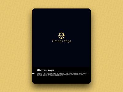 OMnes Yoga brand design icon
