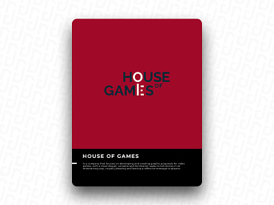 HOUSE OF GAMES brand design icon logo