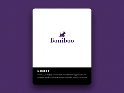 Boniboo beeswax brain brand design dog icon logo