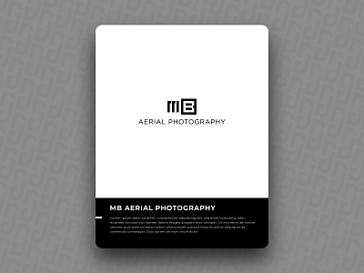Mb aerial photography brand design icon logo logotype