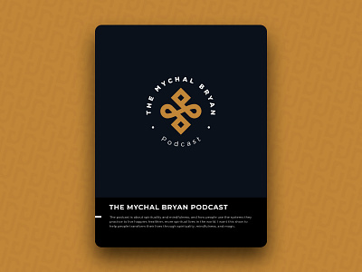 The Mychal Bryan Podcast brand design icon logo logotype