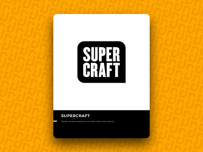 SUPERCRAFT brand design logo logotype