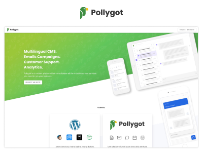 Pollygot Landing page