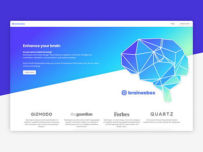 BraineeBox landing page