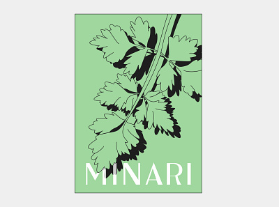 Minari Poster a24 culture design digital illustration flat flat design flatdesign illustration lineart minari minari movie movie movie art movie poster simple simple design typography typography art wallpaper