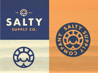 Salty Supply branding clothing logo