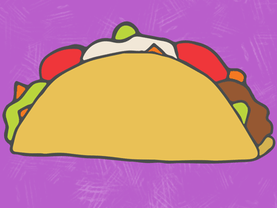 Dreaming About Tacos animation gif hand drawn illustrator pattern photoshop tacos