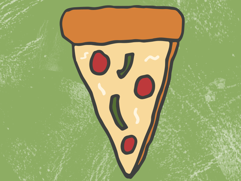 Pizza Fridays! animated drawing food gif hand drawn illustrator photoshop pizza