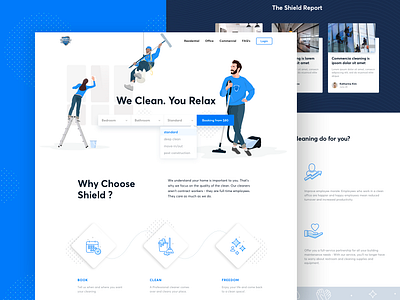 Shield Cleaning - Landing page