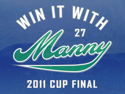 Win It With Manny canucks design nhl