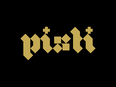 Blackletter Logo for Pisti the Band