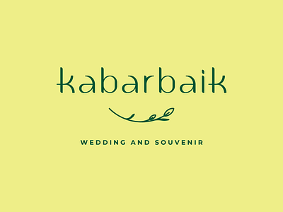 Custom Letters for Kabar Baik Logotype brand identity design font graphic design identity lettering logo logo design logodesign logotype typogaphy visual identity wedding