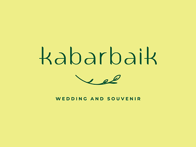 Custom Letters for Kabar Baik Logotype