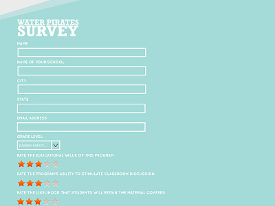 Playworks Teacher Survey design playworks survey web design website