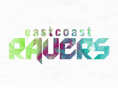 East Coast Ravers - Logo WIP design logo type typography