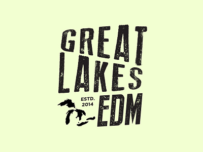 Great Lakes - Logo V.4 design edm graphic lakes logo minnesota music typography