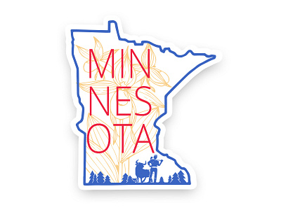 Minnesota babe blue ox design hometown ladyslipper minneapolis minnesota paul bunyan state