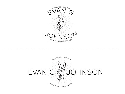 Evan G Johnson | Entrepreneur Logo design graphic illustrator logo minneapolis peace sign
