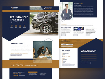 Law Firm Homepage Design attorney branding design homepage law firm lawyer ui ux website