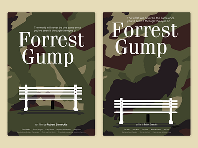 Forrest Gump - Movie poster bubba camouflage forrest gump movie olly moss poster