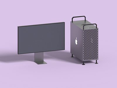 Mac Pro in Voxel Art 2019 apple art mac magicavoxel pro voxel