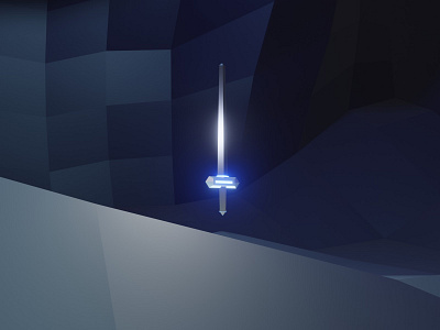 #LowPoly Sword - #30DaysOf3D challenge