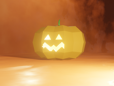 #LowPoly Pumpkin - 3D Modeling