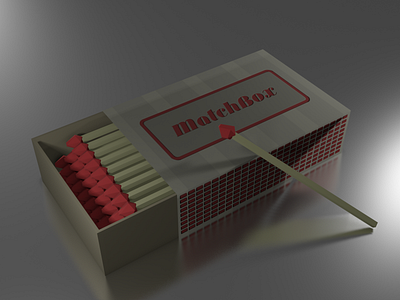 #LowPoly Matchbox - 3D in Blender 3d blender low matchbox modeling poly texture texturing