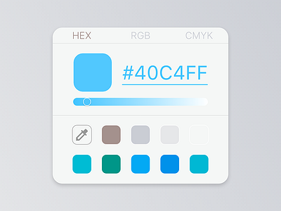 #DailyUI 60 - Color Picker 60 color dailyui design flat material picker