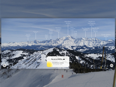 #DailyUI 73 - Augmented Reality in the Alps