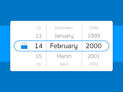 #DailyUI 80 - Birthday Datepicker 80 birthday cake dailyui datepicker icon locker original