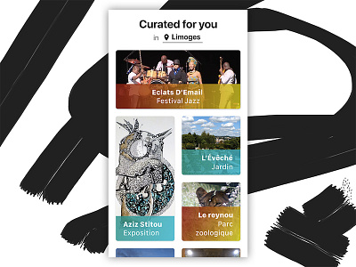 #DailyUI 91 - Curated For You 91 activities curated dailyui for limoges places recommendations vent you