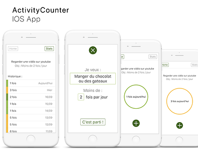 Activity Counter - IOS app project activity app counter ios learning project swift xcode