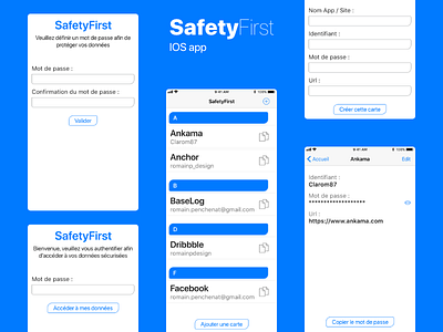 SafetyFirst - IOS App project app project first ios password safety
