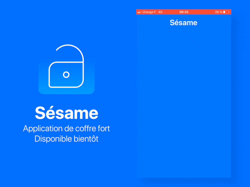 Search a Password in Sésame App