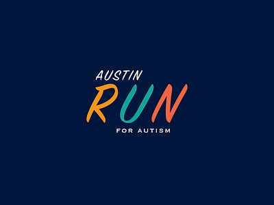 Austin Run - #ThirtyLogos 7 7 austin autism challenge logo run thirtylogos typography