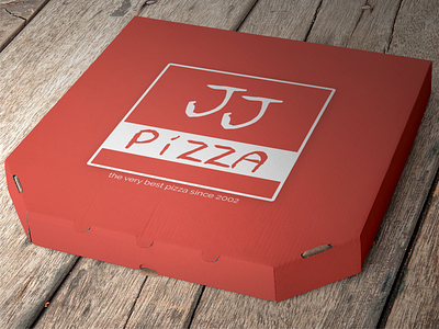 JJ Pizza - #ThirtyLogos 13 challenge jj pizza logo mockup pizza thirtylogos